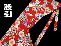 義若オリジナル激安セール柄股引き 吉祥ねじ梅(れんが色)